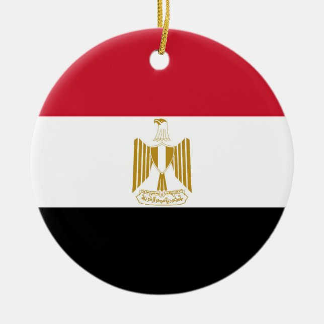 flagga för egypten julgransprydnad keramik (Framsidan)