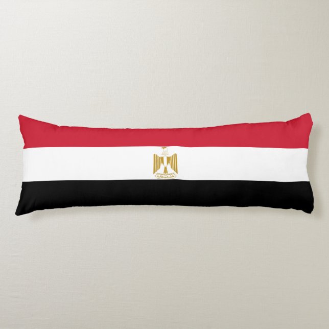flagga för egypten kroppskudde (Framsidan)