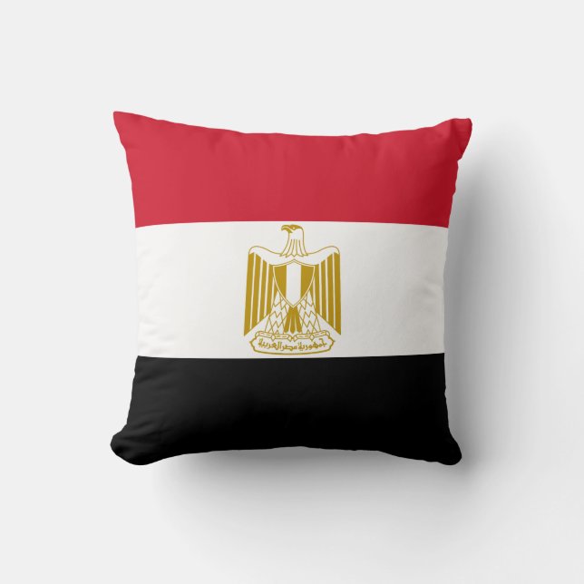 Flagga för egypten kudde (Framsida)