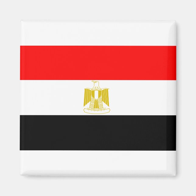 Flagga för egypten magnet (Framsidan)