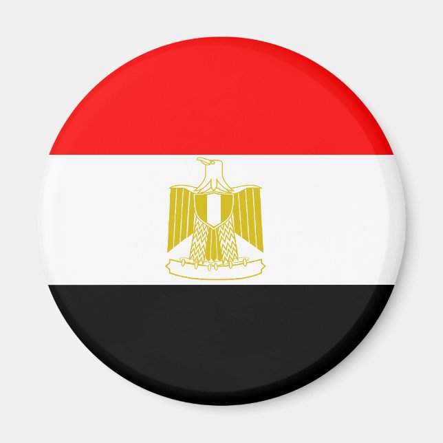 Flagga för egypten magnet (Framsidan)