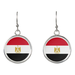 Flagga för egypten örhängen