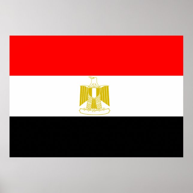 Flagga för egypten poster (Framsidan)