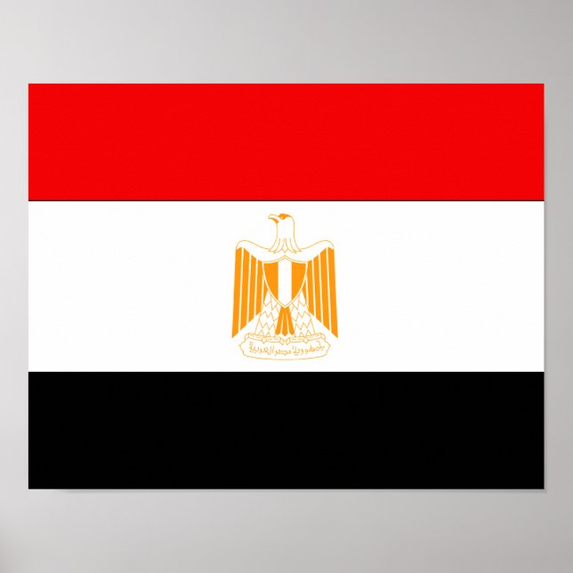 Flagga för egypten poster (Framsidan)