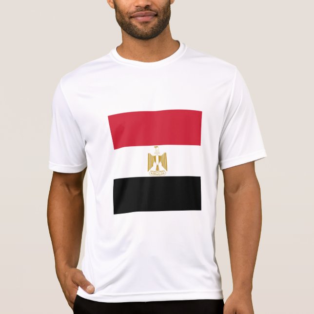 flagga för egypten t shirt (Framsida)