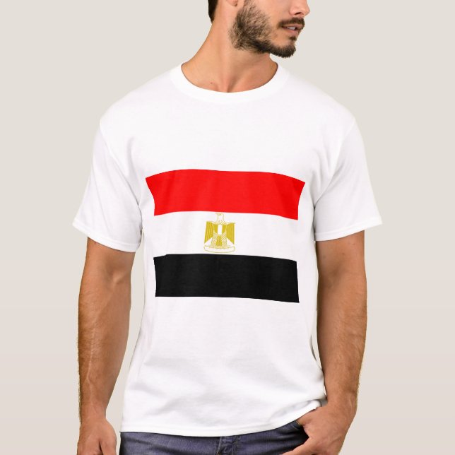 Flagga för egypten t shirt (Framsida)