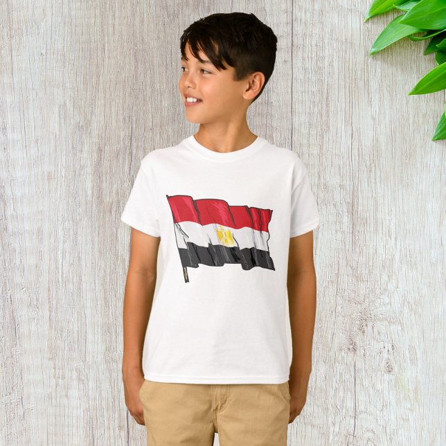 Flagga för egypten t shirt (Skapare uppladdad)