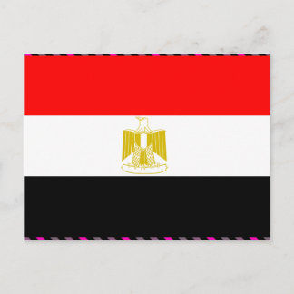 Flagga för egypten vykort