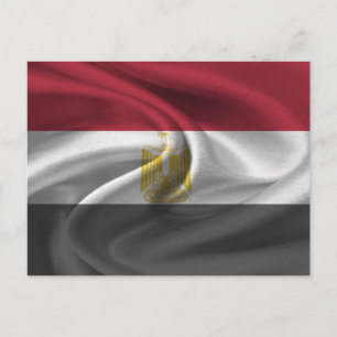 Flagga för egypten vykort