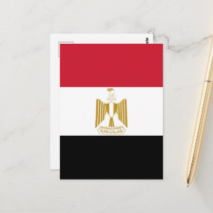 flagga för egypten vykort