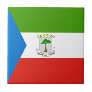 Flagga för Ekvatorialguinea Kakelplatta