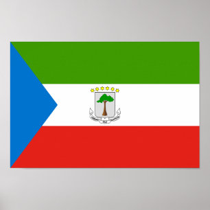 Flagga för Ekvatorialguinea Poster