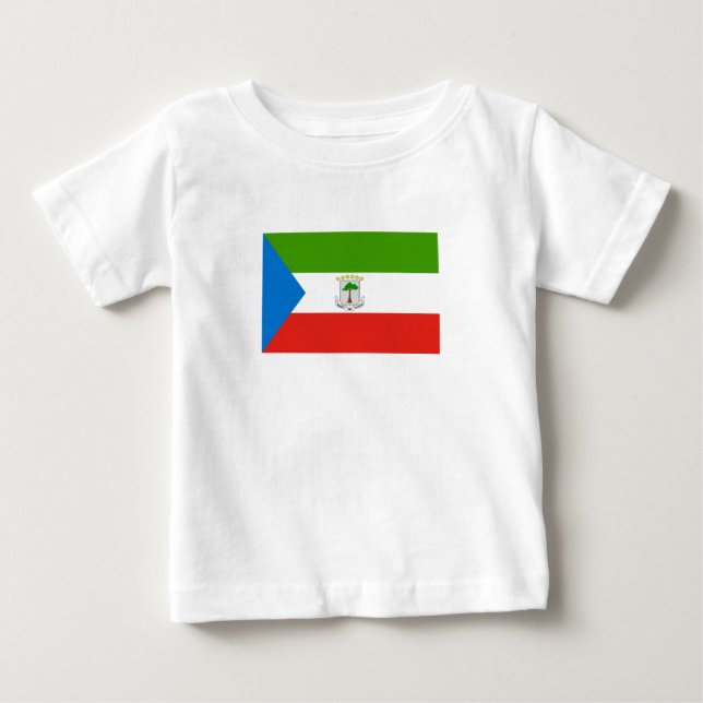 Flagga för Ekvatorialguinea T Shirt (Framsida)