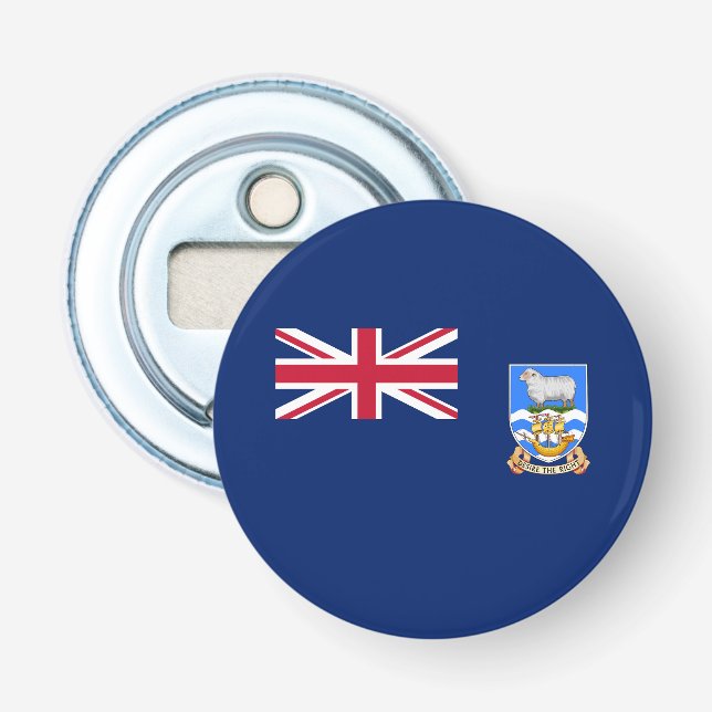 Flagga för Falklandsöarna Flasköppnare (Framsidan)