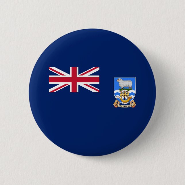 Flagga för Falklandsöarna Knapp (Framsida)