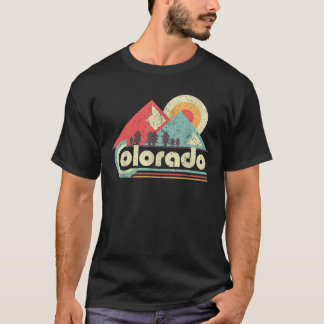 Flagga för färgstatus för Retro-Vintage i nedtonad T Shirt