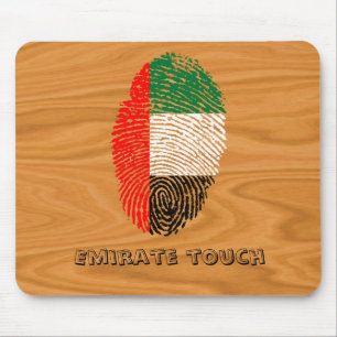 Flagga för fingeravtryck av Emirate touch Musmatta