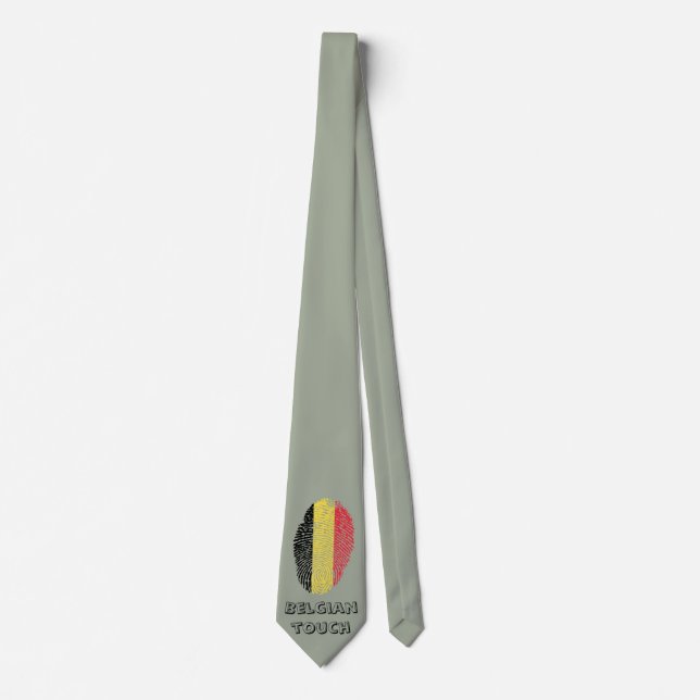 Flagga för fingeravtryck i belgiska rör slips (Framsida)