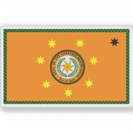 Flagga för folken i Tjerokien, Förenta staterna Klistermärken