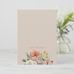 Flagga för första året-banderoll för Wildblomma Inbjudningar