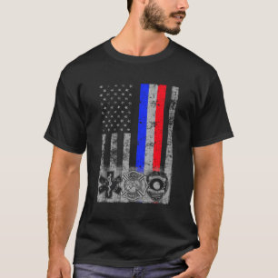 Flagga för första brandskyddsåtgärd t shirt