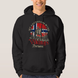Flagga för Frakten Visa Norge Hoodie