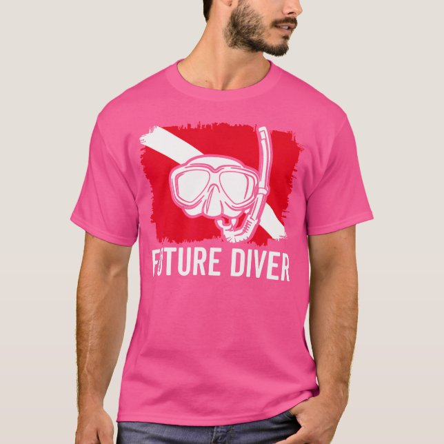 Flagga för framtida Dykor T Shirt (Framsida)