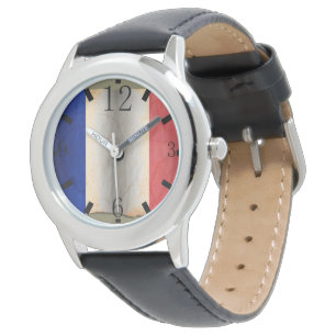 Flagga för Frankrike Armbandsur