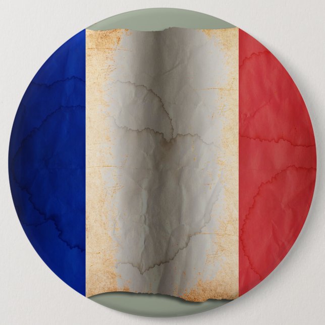 Flagga för Frankrike Knapp (Framsida)
