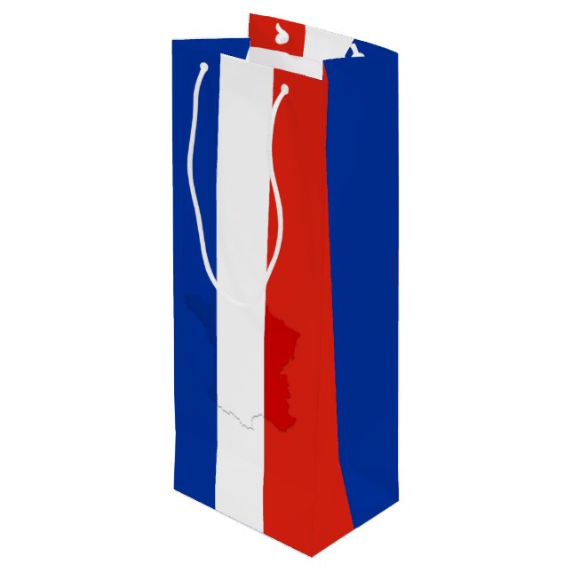 flagga för fransk (Baksidan Vinklad)