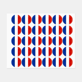 flagga för fransk klistermärke