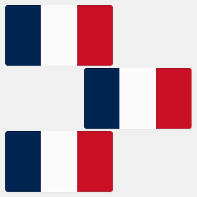 Flagga för fransk klistermärke (Grupp)