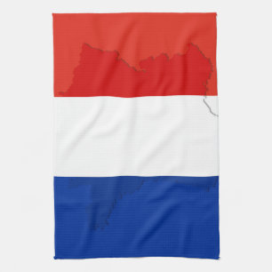 flagga för fransk kökshandduk