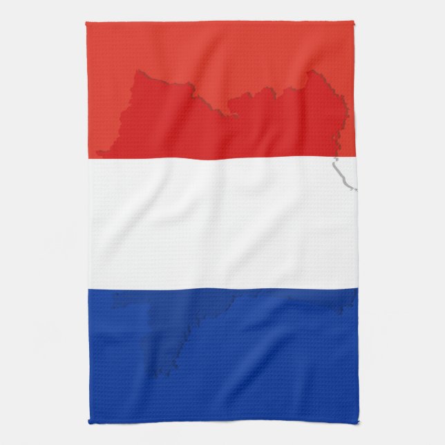 flagga för fransk kökshandduk (Vertikal)