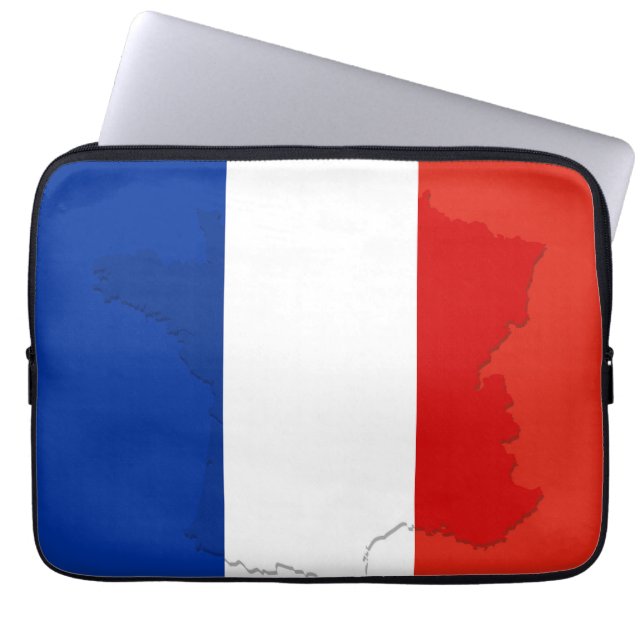 flagga för fransk laptop fodral (Framsidan)