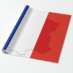 flagga för fransk presentpapper