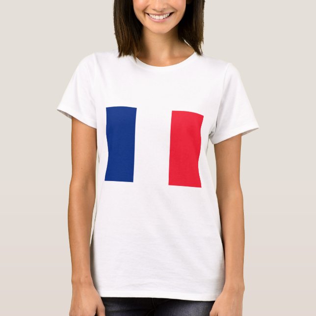 Flagga för fransk t-shirt (Framsida)