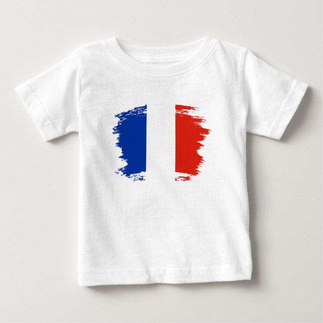 flagga för fransk t shirt (Framsida)