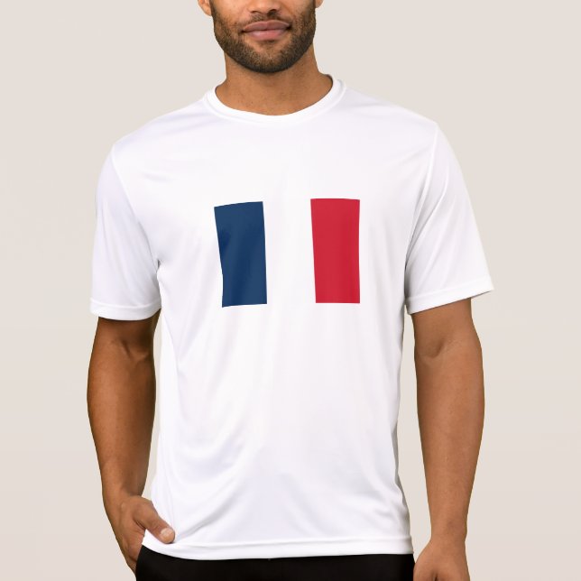 Flagga för fransk t shirt (Framsida)