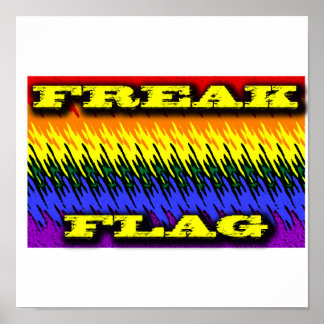 Flagga för freak poster