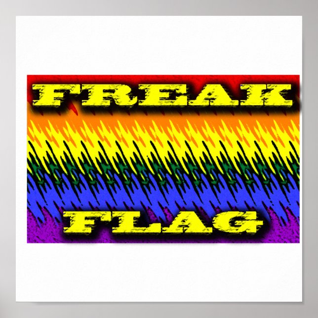Flagga för freak poster (Framsidan)