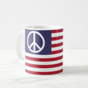 Flagga för fred i Förenade Stater Kaffemugg