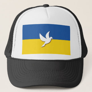 Flagga för fredsduve i Ukraina Keps