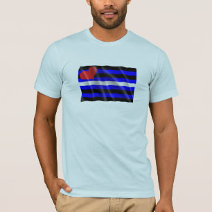 FLAGGA FÖR GAY HUMORLÄDERPRIDE TEE SHIRT