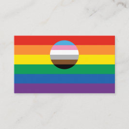 Flagga för Gay pride-inkludering Visitkort