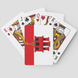 Flagga för Gibraltar medborgarevärld Casinokort