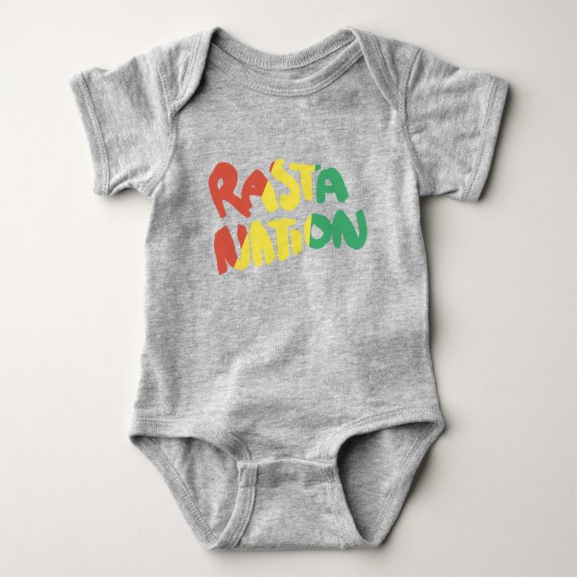flagga för grafitti för rastanationreggae tee (Framsida)