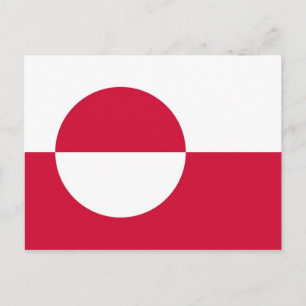 Flagga för Grönlandmedborgarevärld Vykort