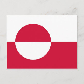 Flagga för Grönlandmedborgarevärld Vykort