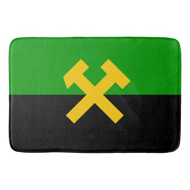 Flagga för gruvarbetare och gruvarbetare badrumsmatta (Framsidan)
